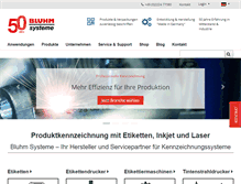 Tablet Screenshot of bluhmsysteme.com