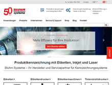 Tablet Screenshot of bluhmsysteme.ch